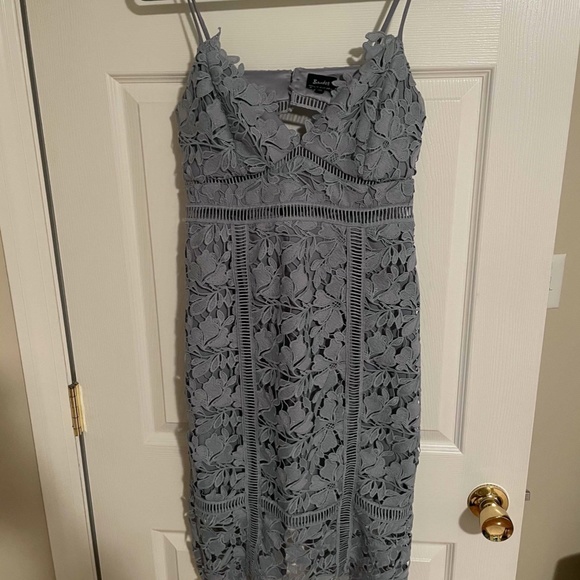 Revolve Blue Lace Dress Size 6 - Picture 2 of 5